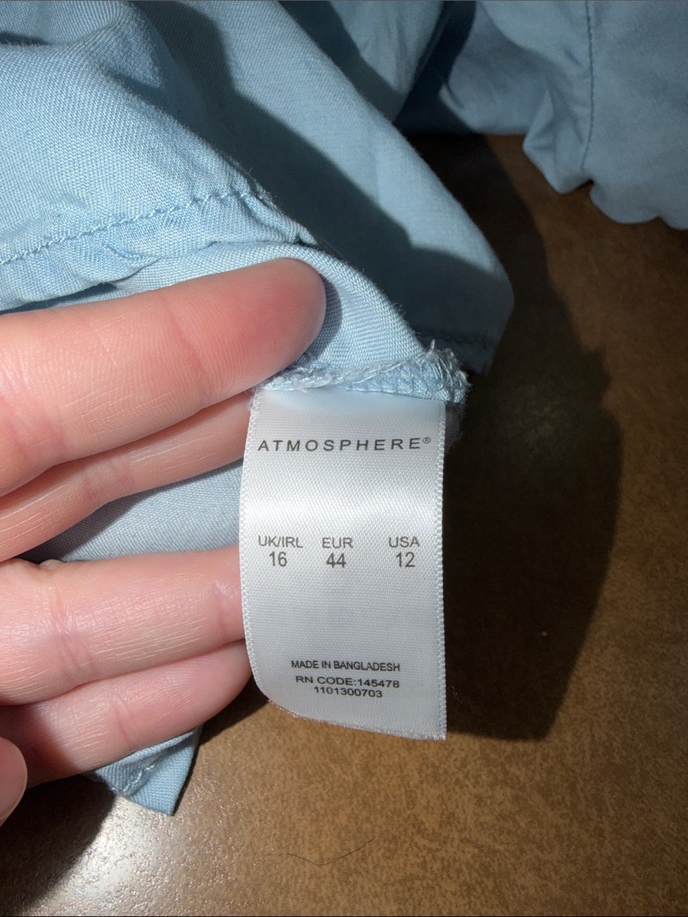 Atmosphere Pale Blue Denim-Look Romper with Front Zip - Picture 9 of 10